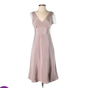 J. Crew Silk Bridesmaid and Wedding Dress ♥ Flowy V neck